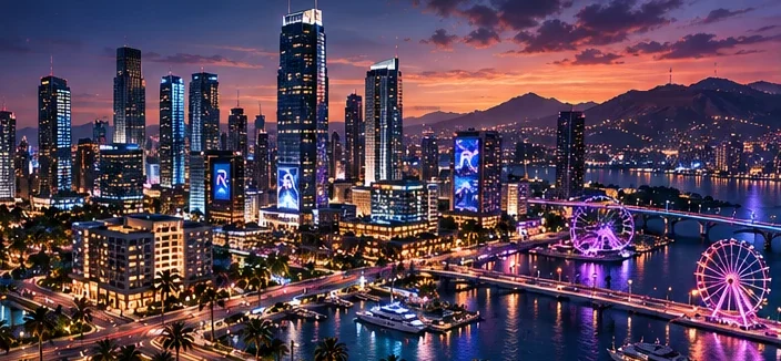 The LIFE city at dusk